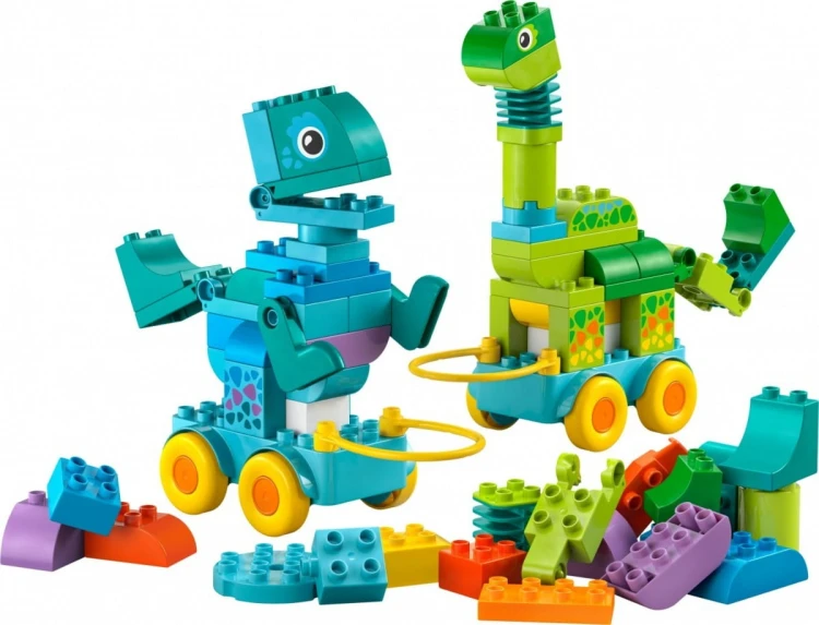 LEGO Klocki DUPLO 10451 3 w 1 Dinozaury na kółkach