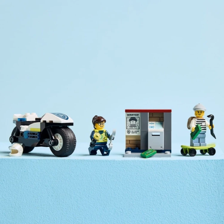 LEGO Klocki City 60455 Pościg na motocyklu policyjnym
