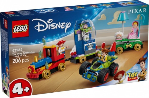 LEGO Klocki Disney 43264 Toy Story - Okolicznościowy pociąg i Pan Sterowany