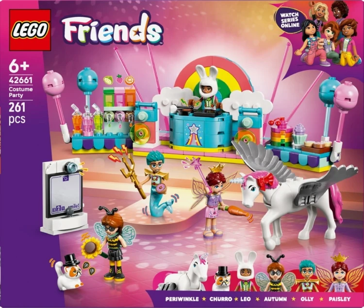 LEGO Klocki Friends 42661 Bal przebierańców z jednorożcem i wróżką