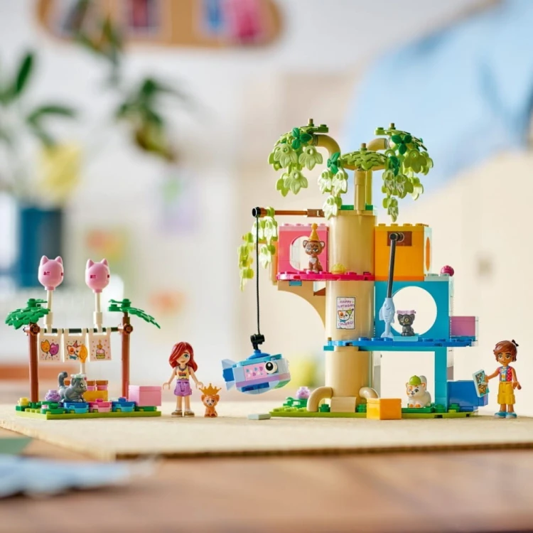 LEGO Klocki Friends 42666 Kocie przyjęcie urodzinowe i domek na drzewie