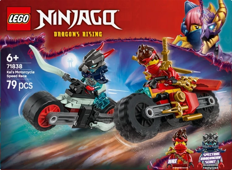 LEGO Klocki Ninjago 71838 Wyścig motocyklowy Kaia