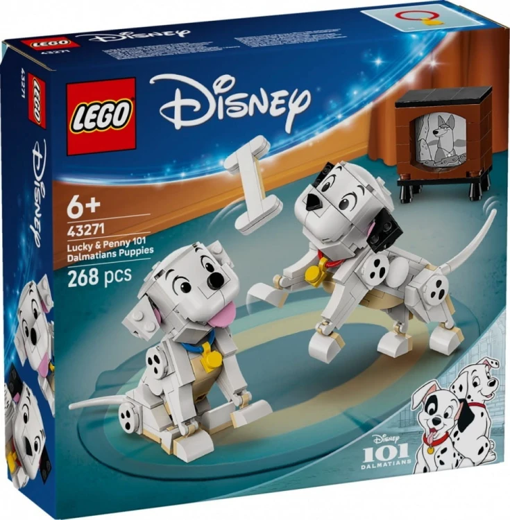 LEGO Klocki Disney 43271 101 dalmatyńczyków - Szczeniaczki Szczęściarz i Penny