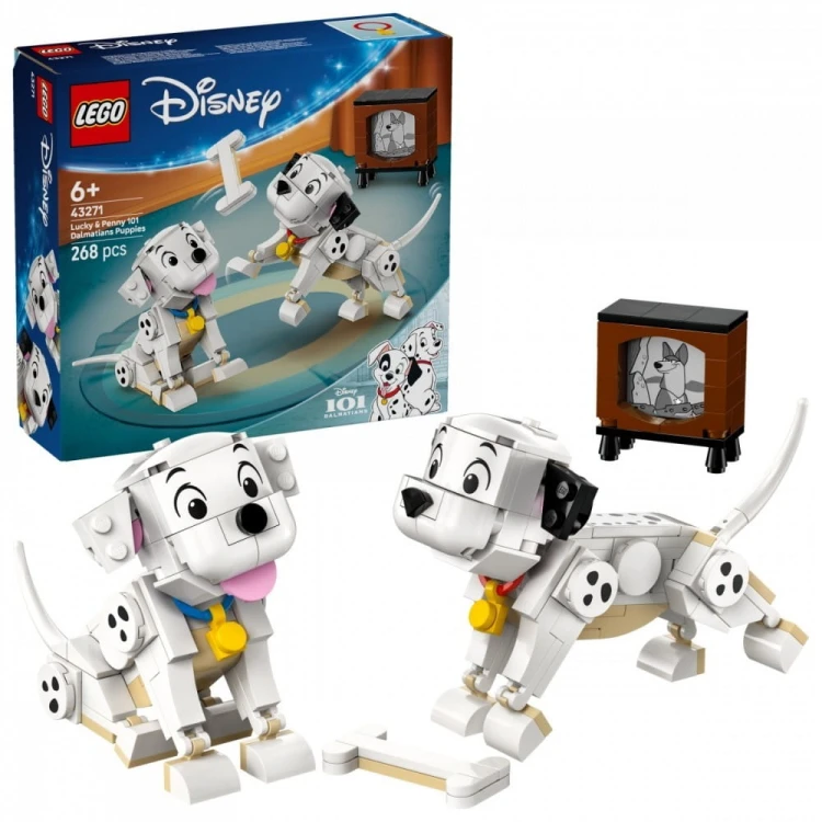 LEGO Klocki Disney 43271 101 dalmatyńczyków - Szczeniaczki Szczęściarz i Penny