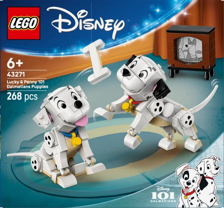 LEGO Klocki Disney 43271 101 dalmatyńczyków - Szczeniaczki Szczęściarz i Penny