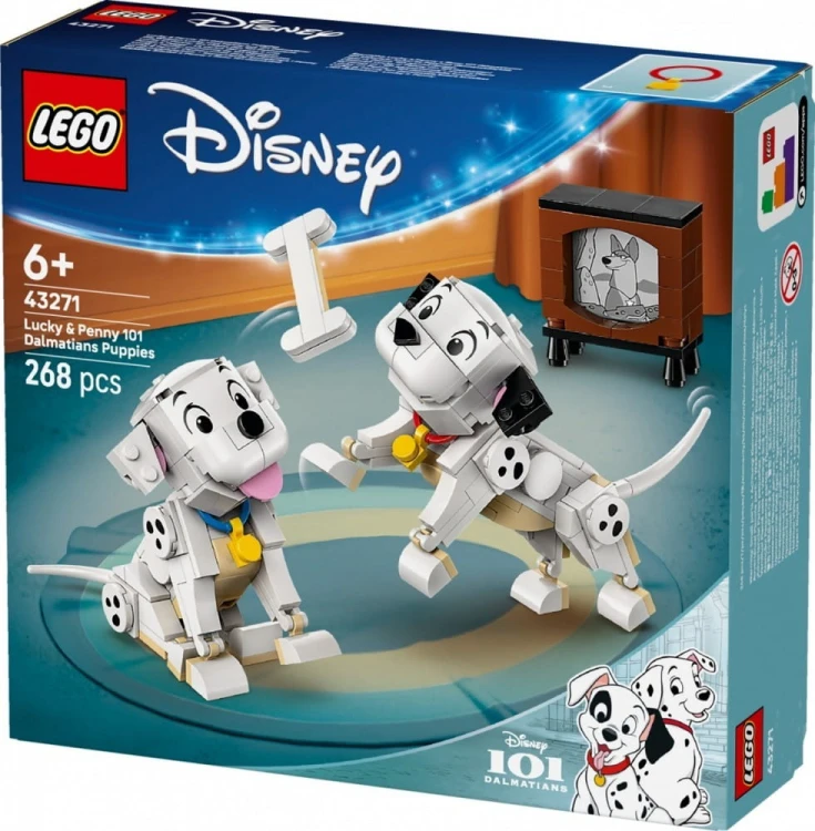 LEGO Klocki Disney 43271 101 dalmatyńczyków - Szczeniaczki Szczęściarz i Penny