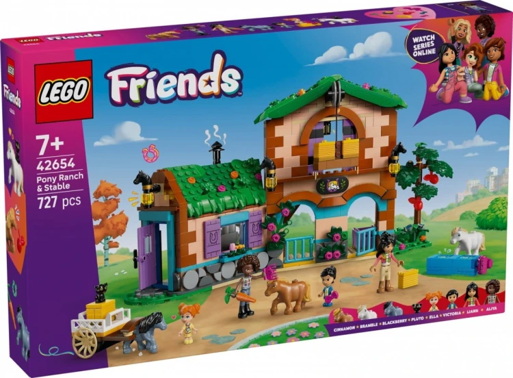 LEGO Klocki Friends 42654 Ranczo kucyków i stajnia