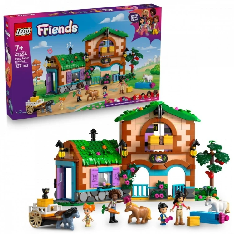 LEGO Klocki Friends 42654 Ranczo kucyków i stajnia