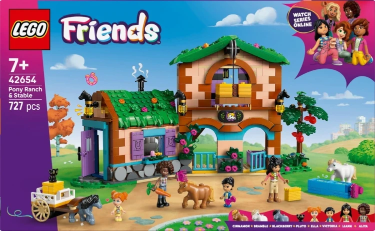 LEGO Klocki Friends 42654 Ranczo kucyków i stajnia