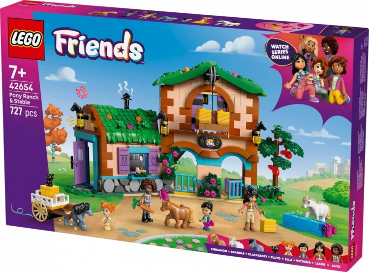 LEGO Klocki Friends 42654 Ranczo kucyków i stajnia