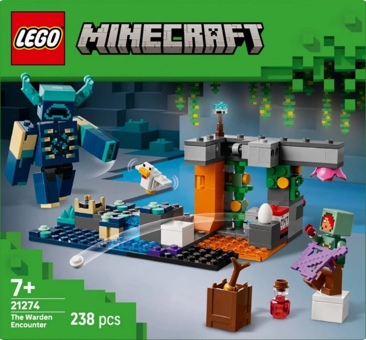 LEGO Klocki Minecraft 21274 Spotkanie ze strażnikiem