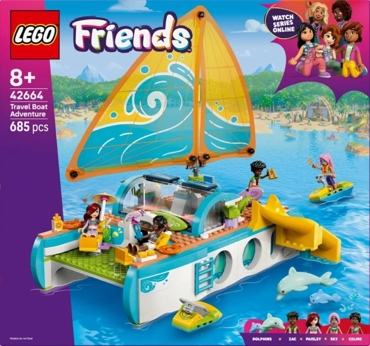 LEGO Klocki Friends 42664 Przygoda na łodzi