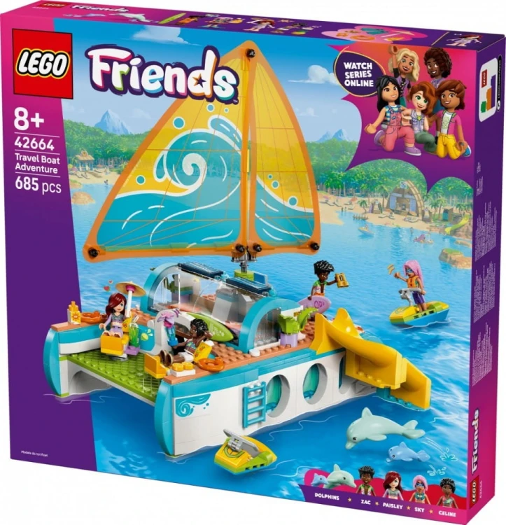 LEGO Klocki Friends 42664 Przygoda na łodzi