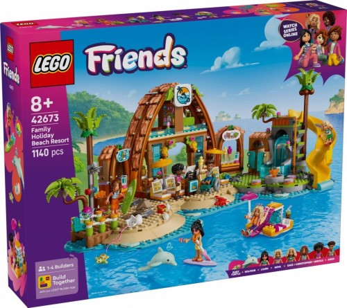 LEGO Klocki Friends 42673 Rodzinne wakacje na plaży