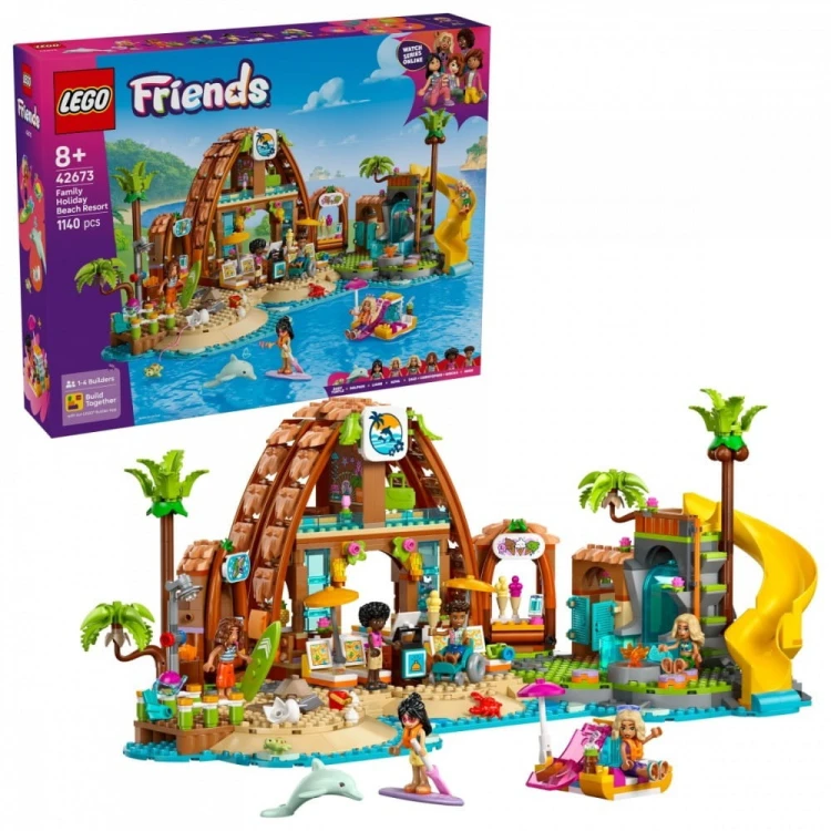 LEGO Klocki Friends 42673 Rodzinne wakacje na plaży