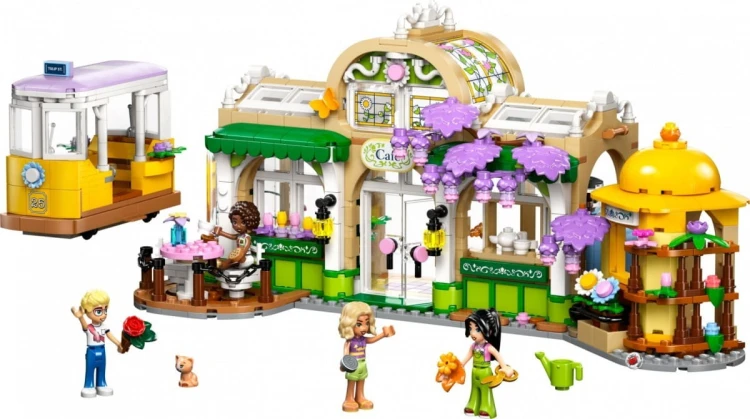 LEGO Klocki Friends 42671 Zielona kawiarnia i kwiaciarnia