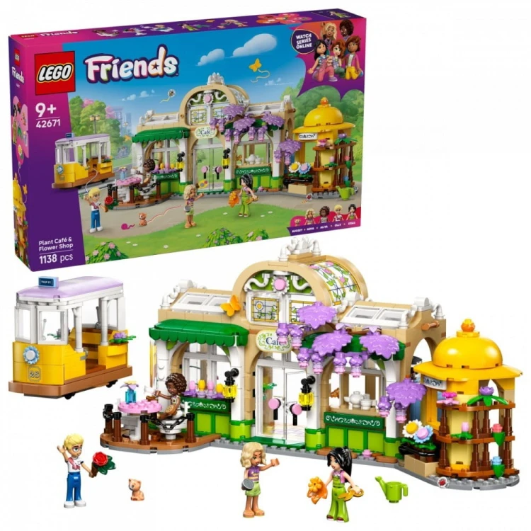 LEGO Klocki Friends 42671 Zielona kawiarnia i kwiaciarnia