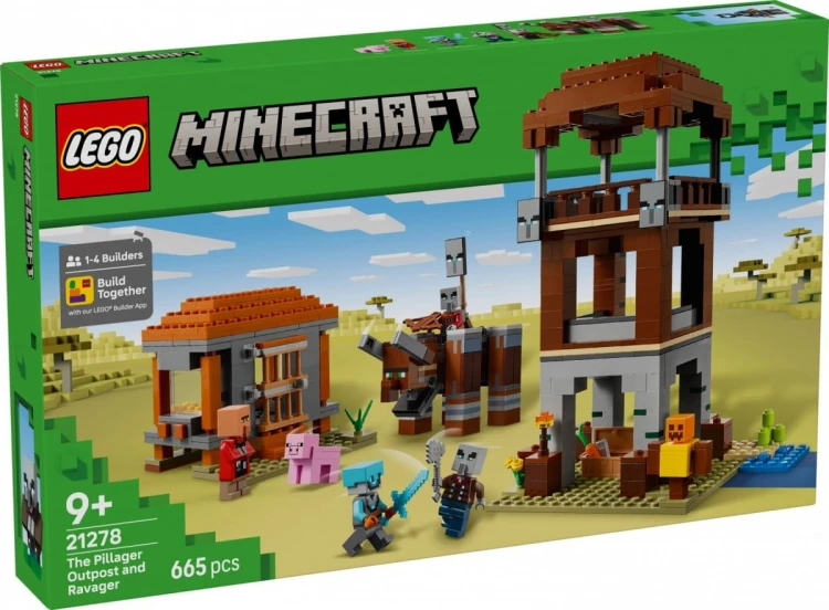 LEGO Klocki Minecraft 21278 Kryjówka rozbójników i dewastatorów