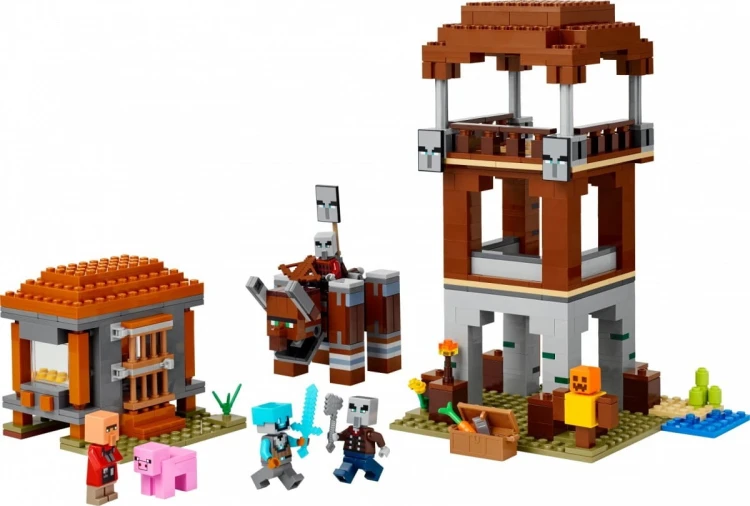 LEGO Klocki Minecraft 21278 Kryjówka rozbójników i dewastatorów