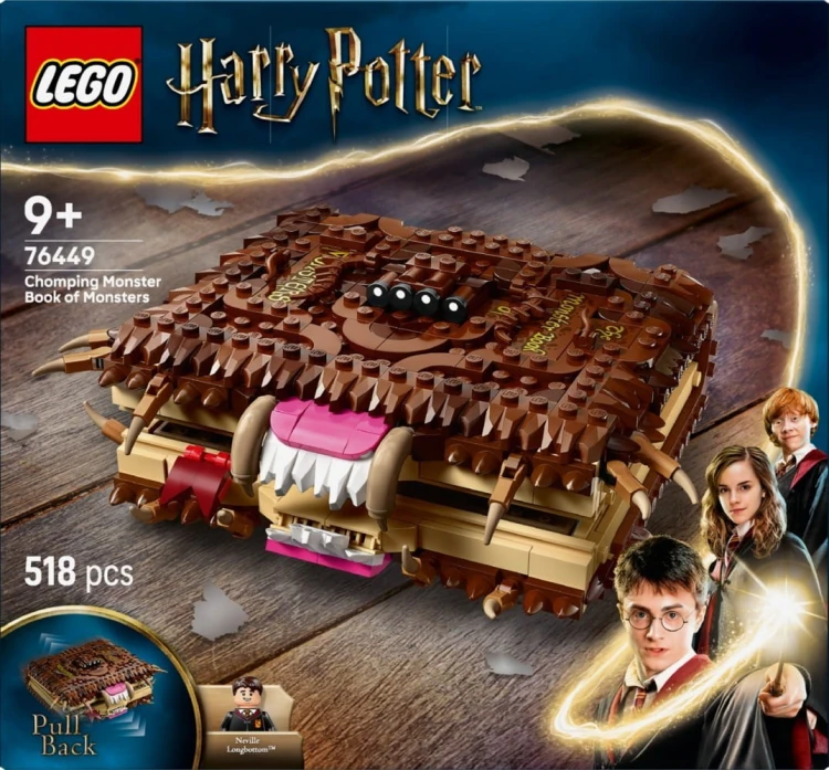 LEGO Klocki Harry Potter 76449 Potworna księga potworów z zębami