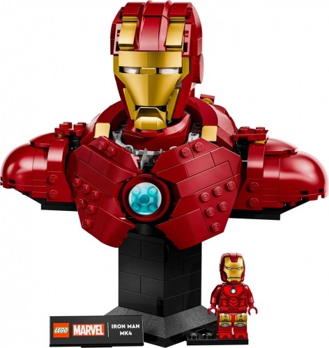 LEGO Klocki Super Heroes 76327 Popiersie Iron Mana MK4
