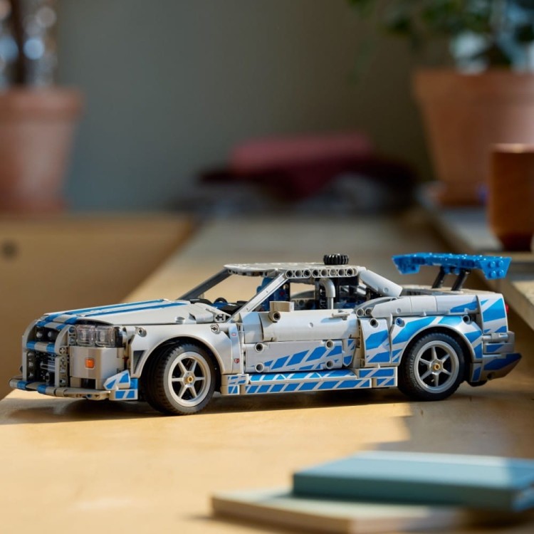 LEGO Klocki Technic 42210 Samochód Nissan Skyline GT-R (R34) z filmu Za szybcy, za wściekli