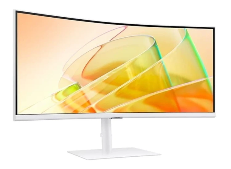 Samsung Monitor 34 cale ViewFinity S65CT VA 3440x1440 UWQHD 21:9 1xHDMI 1xDP 2xTB 4.0(90W/15W) 3xUSB 3.0 LAN 5ms 100Hz HAS gł. zakrzyw. biały 2Yd2d