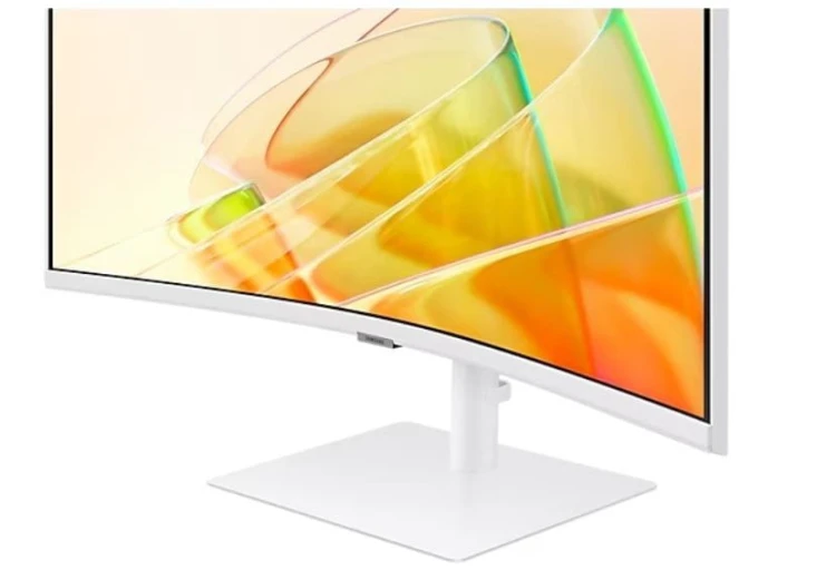 Samsung Monitor 34 cale ViewFinity S65CT VA 3440x1440 UWQHD 21:9 1xHDMI 1xDP 2xTB 4.0(90W/15W) 3xUSB 3.0 LAN 5ms 100Hz HAS gł. zakrzyw. biały 2Yd2d
