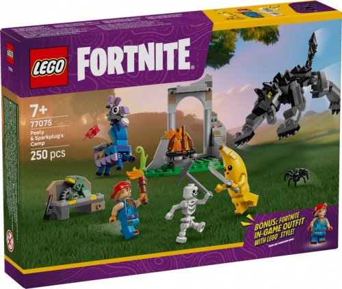 LEGO Klocki Fortnite 77075 Skórek i Iskra oraz obóz