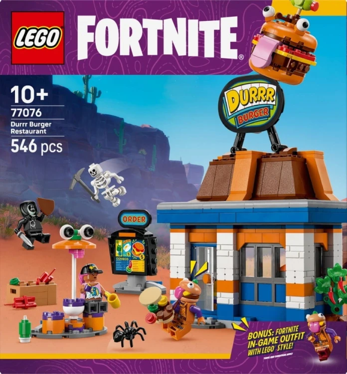 LEGO Klocki Fotnite 77076 Restauracja Durrr Burgerownia