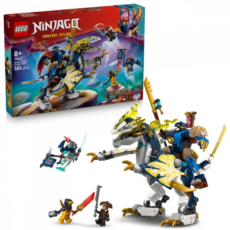 LEGO Klocki 71843 Mech smoczego jeźdźca Rogue'a