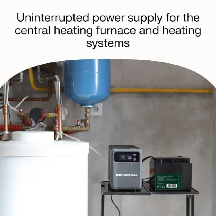 Green Cell Zasilacz awaryjny UPS AVR PowerCore 800W/1200VA 12VDC