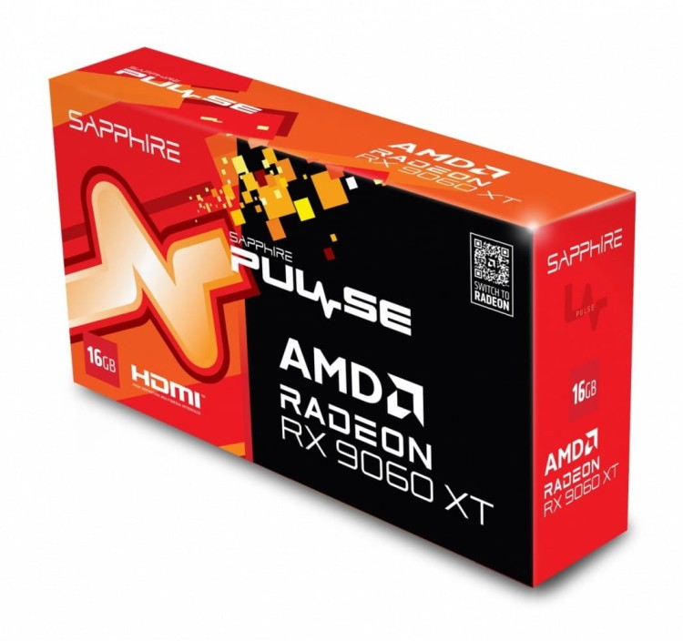 Sapphire Technology Karta graficzna Radeon RX 9060 XT PULSE 16GB GDDR6 128bit DP/2HDMI