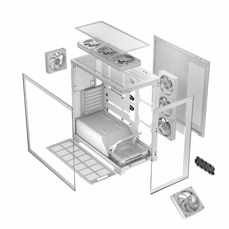 MODECOM Obudowa PC STELLAR 8F ARGB 20 Biała