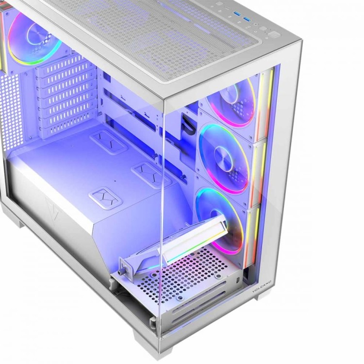 MODECOM Obudowa PC STELLAR 8F ARGB 20 Biała