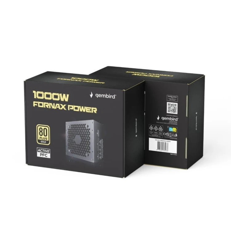 Gembird Zasilacz komputerowy Fornax Power 1000W aktywny PFC wentylator 12 cm 80+Gold