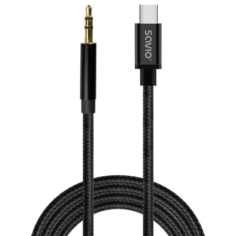 Savio Kabel USB-C do mini-Jack 1m CL-187