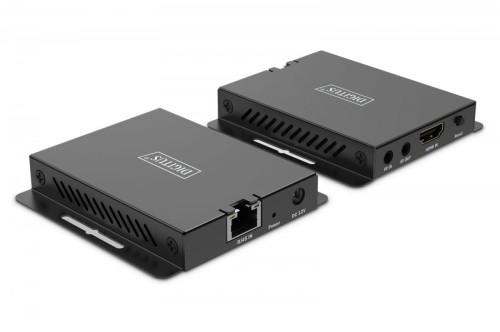 Digitus Przedłużacz/Extender HDMI 4K120Hz 40m po skrętce HDCP 2.3 IR EDID (zestaw)