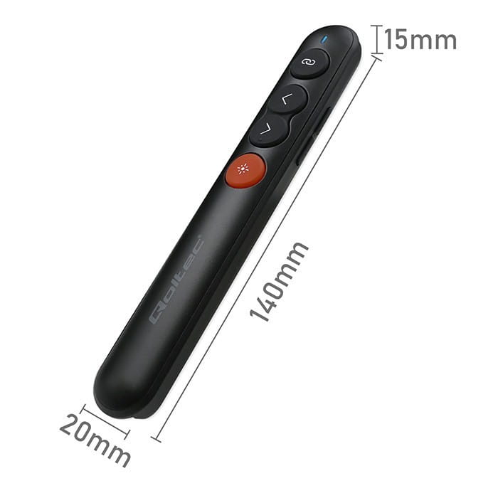 Qoltec Laserowy wskaźnik/Prezenter 4w1/USB 3.0/2.4GHz/30m