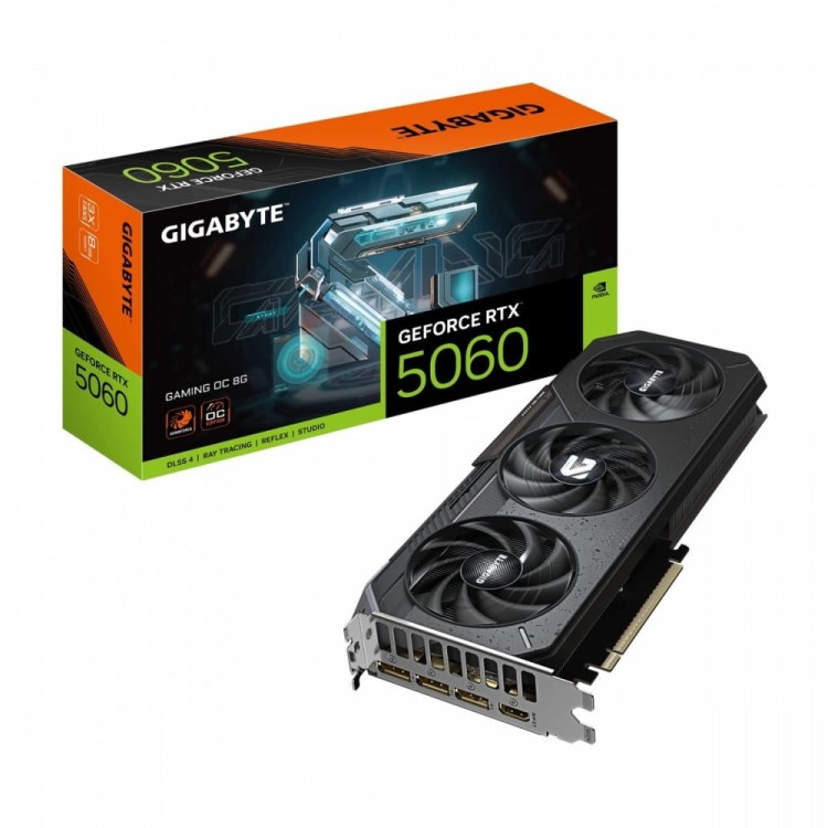Gigabyte Karta graficzna GeForce RTX 5060 GAMING OC 8G GDDR7 3DP/HDMI