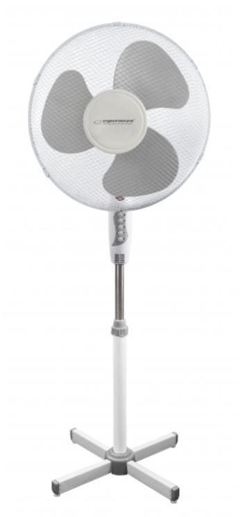 Esperanza Wentylator stojący Hurricane biało-szary