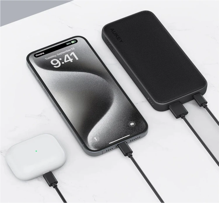 AUKEY PB-Y46P PowerBank | 10000mAh | 20W | 2xUSB | kabel USB-C