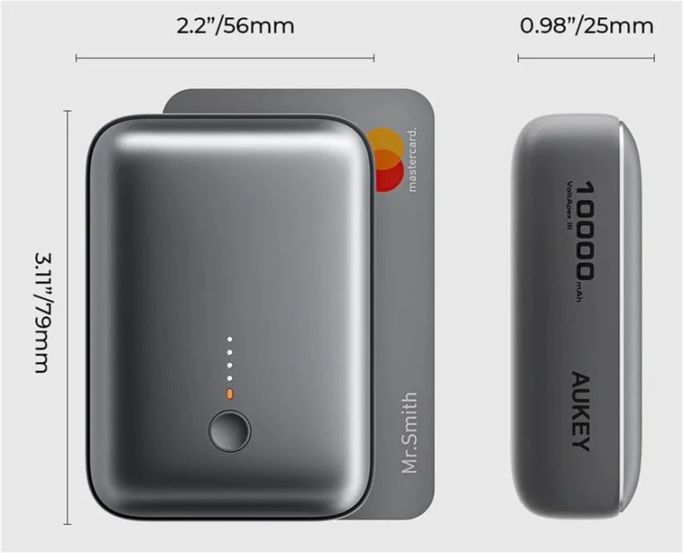 AUKEY PB-Y55 MINI PowerBank | 10000mAh | 22.5W | 2xUSB | PD QC