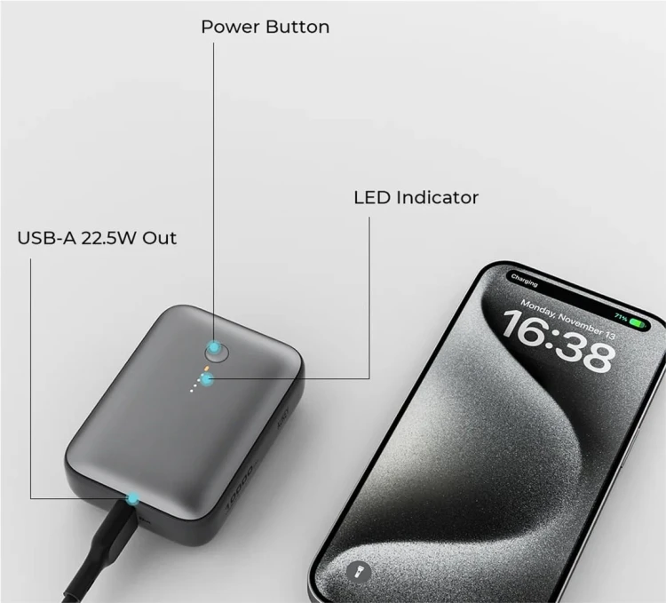AUKEY PB-Y55 MINI PowerBank | 10000mAh | 22.5W | 2xUSB | PD QC