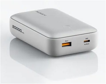 AUKEY PB-Y57 White Mini PowerBank | 20000mAh | 22.5W | 2xUSB | PD 3.0 QC 3.0 LED