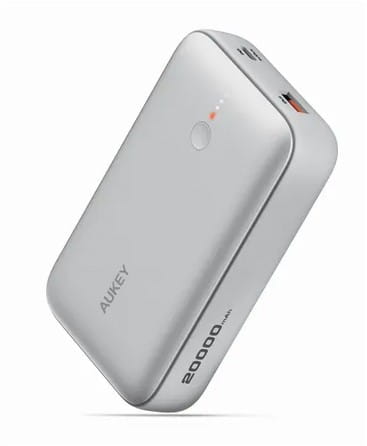 AUKEY PB-Y57 White Mini PowerBank | 20000mAh | 22.5W | 2xUSB | PD 3.0 QC 3.0 LED