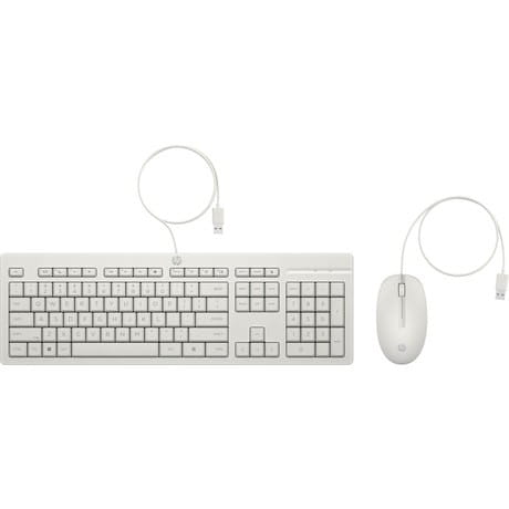 HP Inc. Zestaw Klawiatura i mysz 225 przewodowe G2 biały AW5S6AA#ABB