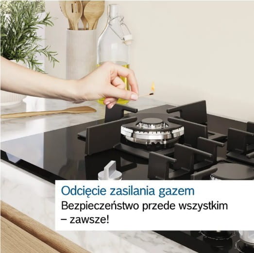 Bosch Płyta gazowa PCH6A5I90 Flame Select WOK