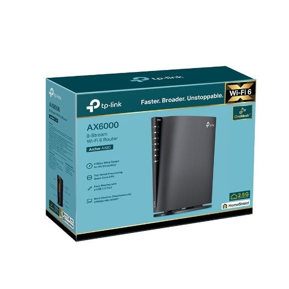TP-LINK Router Archer AX80  AX6000 Wi-Fi 6