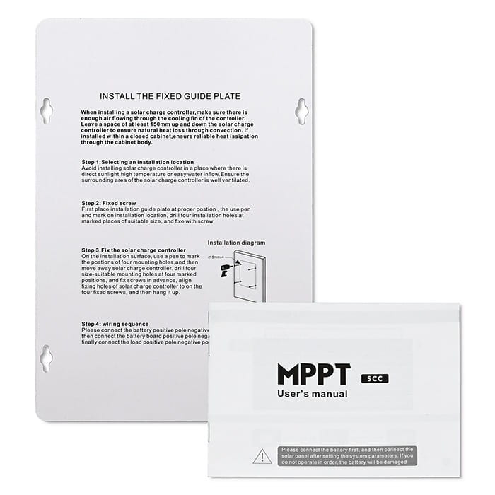 Qoltec Solarny regulator ładowania MPPT z czujnikiem temperatury 30A |  12V/24V | LCD | 2xUSB | Bluetooth | APP | GEL | LiFePO4